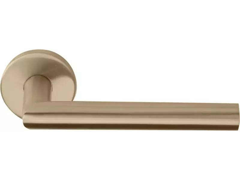 Deurkruk PVD licht brons Basics LB2-19 geveerd op rozet
